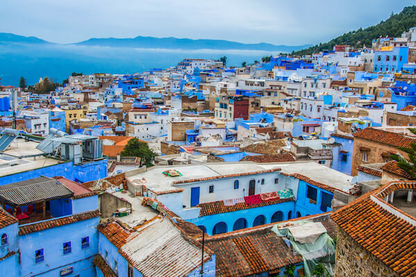 Chefchaouen is known as the Blue City in Morocco
