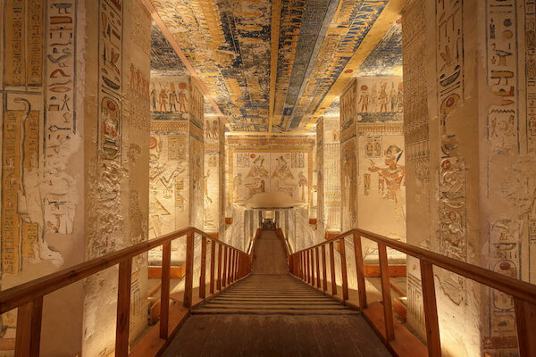 Inside the tomb of Ramses VI in Egypt's Valley of the Kings - image by Jakub Kyncl/shutterstock.com