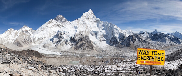 Mount Everest and Khumbu Glacier