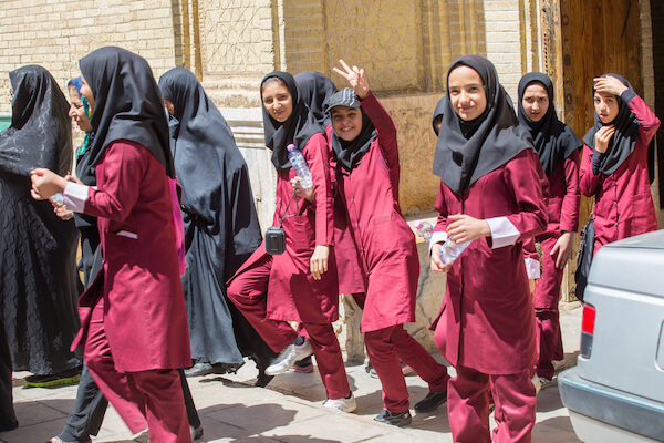 Iran school girls by Nicola Messana/shutterstock
