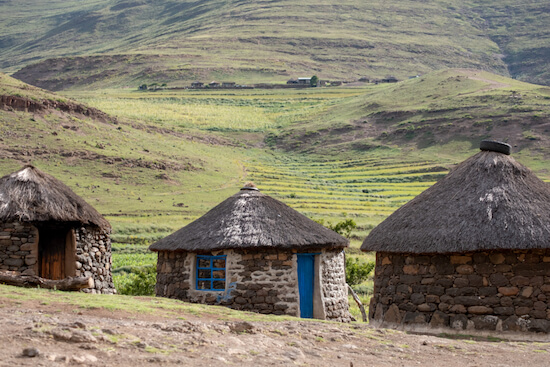 Rondavels in Lesotho - image by Lois GoBe/shutterstock.com