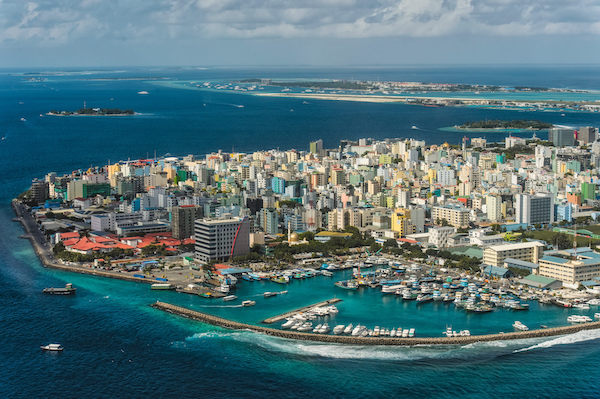 Malé in the Maldives - aerial