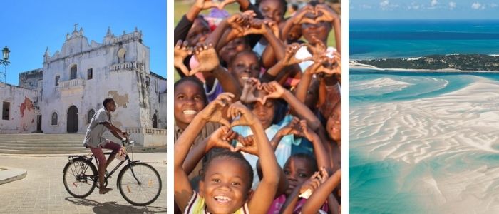 Mozambique Facts: Colonial towns, young population and splendid beaches - Kids World Travel Guide - images from shutterstock