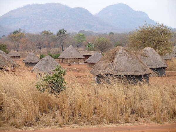 Huts in Mozambique