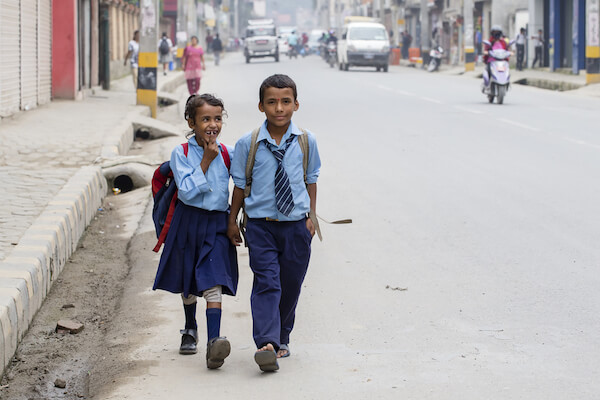School kids in Nepal - image by Olga D/shutterstock.com