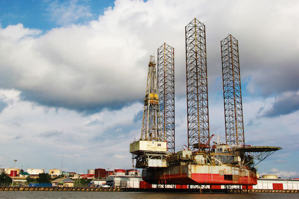 Oil rig in Nigeria - image by Theo Inspiro International/shutterstock.com
