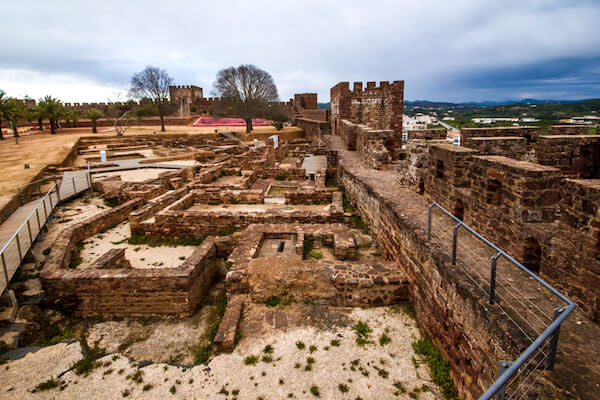 Silves castel ruins in Portugal