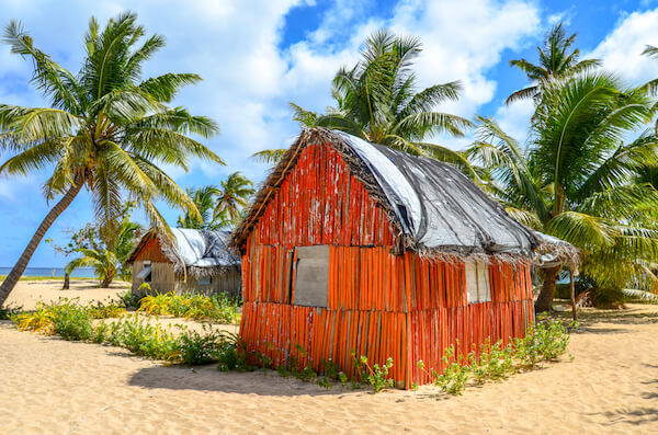 Tonga red hut