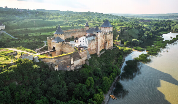 Khotyn Fortress on the Dnieper River