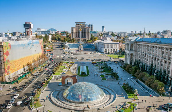 Kyiv's main city square called Maidan