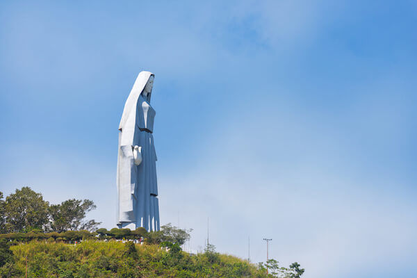 Statue of Peace Virgin Mary in Trujillo in Venezuela - image by Paolo Costa/shutterstock
