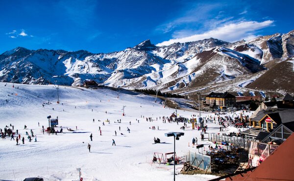 Las Lenas ski resort in Argentina