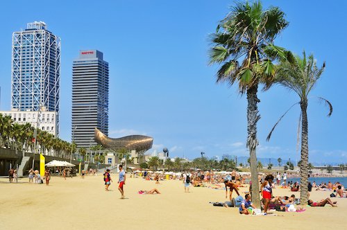 Barceloneta Beach by Nito/Shutterstock.com