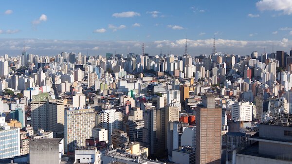 Brazil Facts: The skyline of Sao Paulo, the most populous city of Brazil