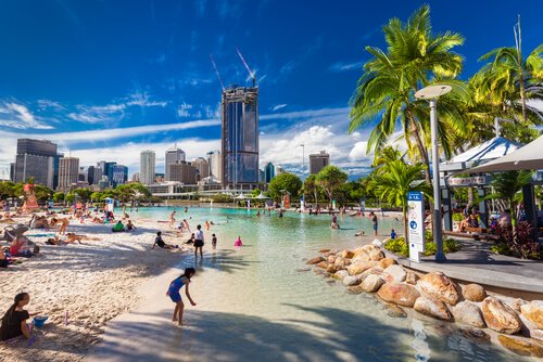 Brisbane South Bank Parklands Beach - image:  Martin Valigursky/Shutterstock.com