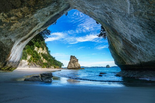 Coromandel Cathedral Cove in New Zealand