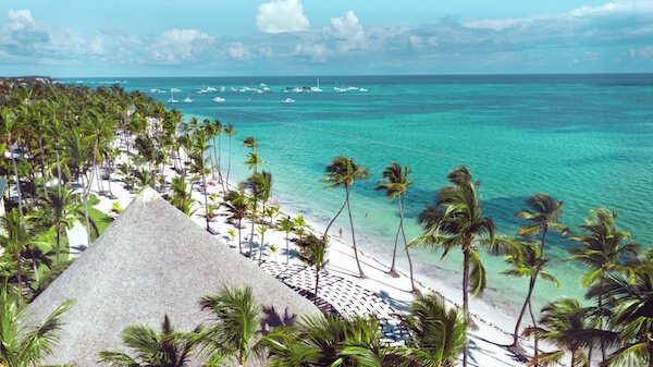 Punta Cana beach in the Dominican Republic