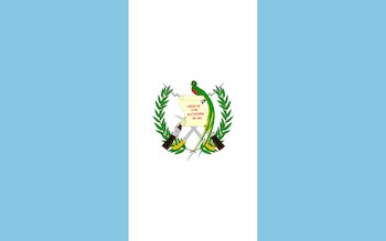 Guatemala Flag with Quetzal