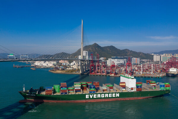 Hong Kong Evergreen Containership - image by Leungchopan/shutterstock.com