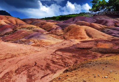 Coloured Earths in Chamarel Mauritius