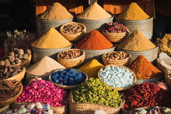 Spices at the Moroccan markets