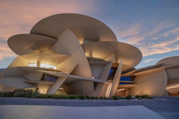 National Museum of Qatar - opened in 2019 - image by HasanZaidi/shutterstock.com