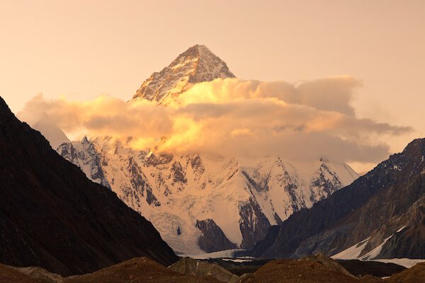 Sunset over K2
