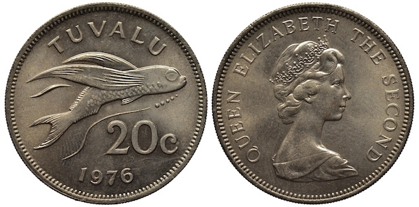 Tuvaluan coins - 20 cents