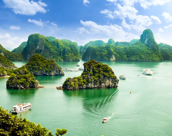Halong Bay in Vietnam Asia