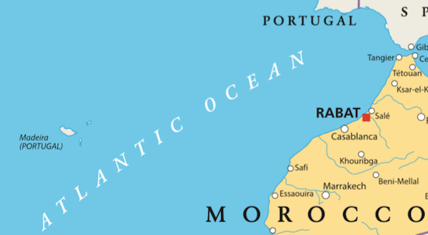 Location of Madeira Island on Map