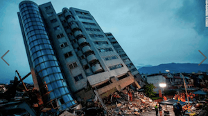 Taiwan Earthquake - image by Richie B Tongo